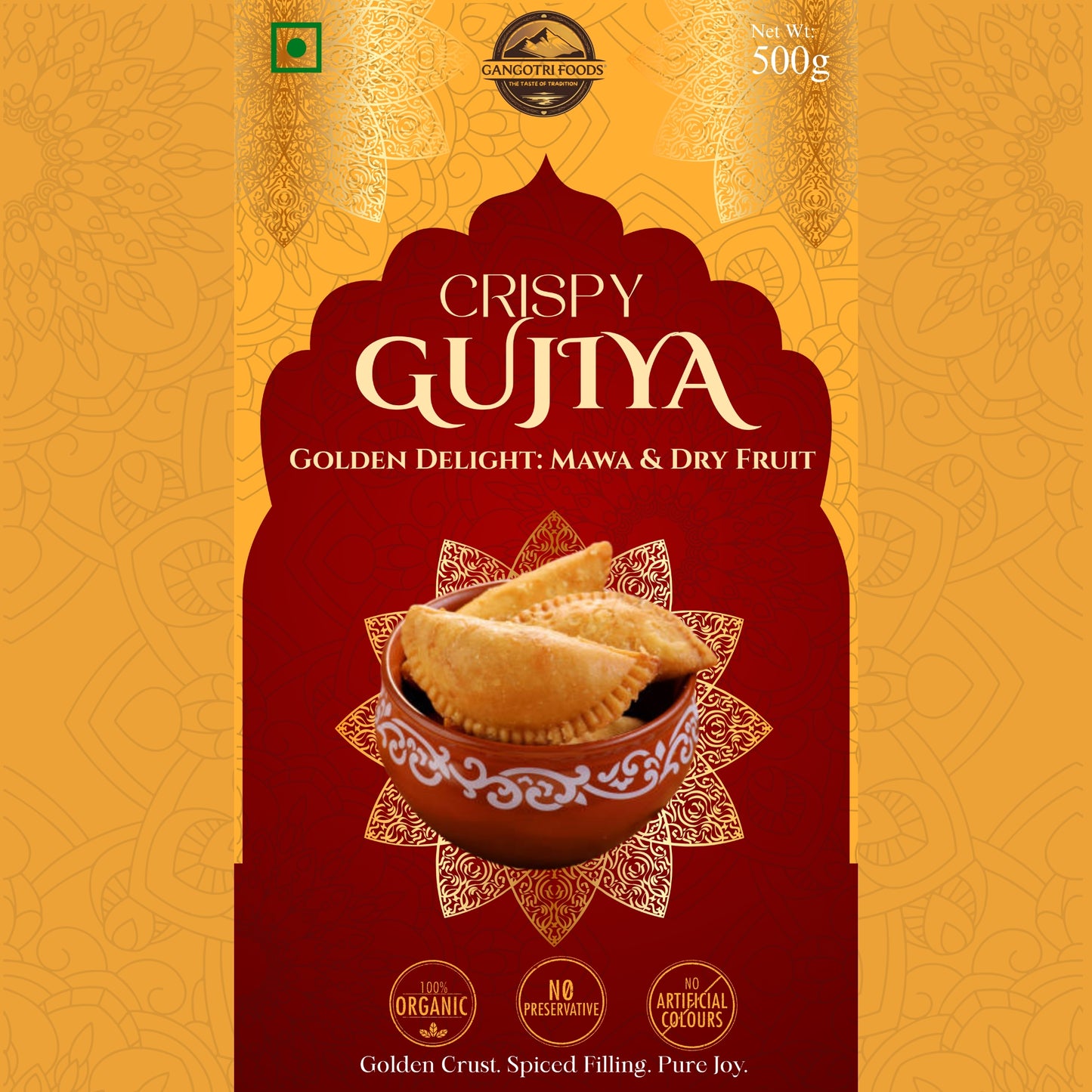 Premium Mava (khoya) Dry Fruit Gujiya 250 gm