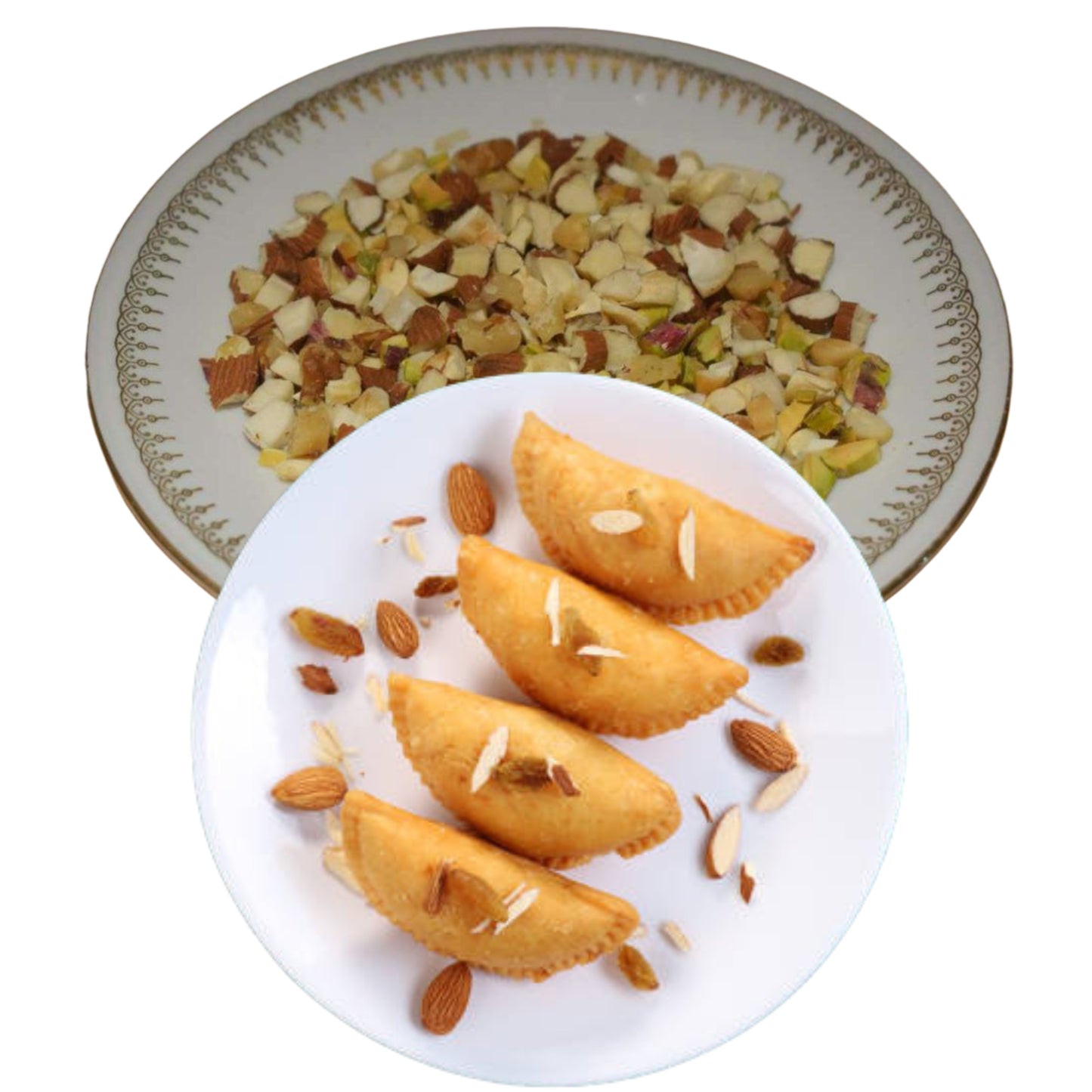 Crispy Suji Coconut Gujiya - Stuffed with Dry Friuts - 250gm